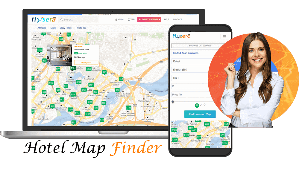 Hotels Map Finder